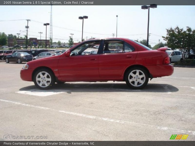 Code Red / Charcoal 2005 Nissan Sentra 1.8 S Special Edition