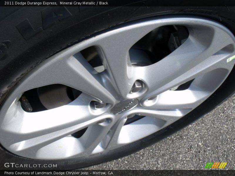 Mineral Gray Metallic / Black 2011 Dodge Durango Express