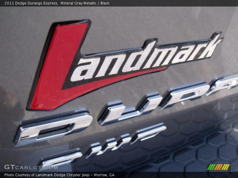 Mineral Gray Metallic / Black 2011 Dodge Durango Express