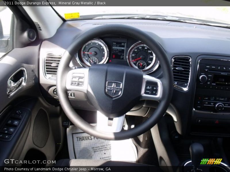 Mineral Gray Metallic / Black 2011 Dodge Durango Express
