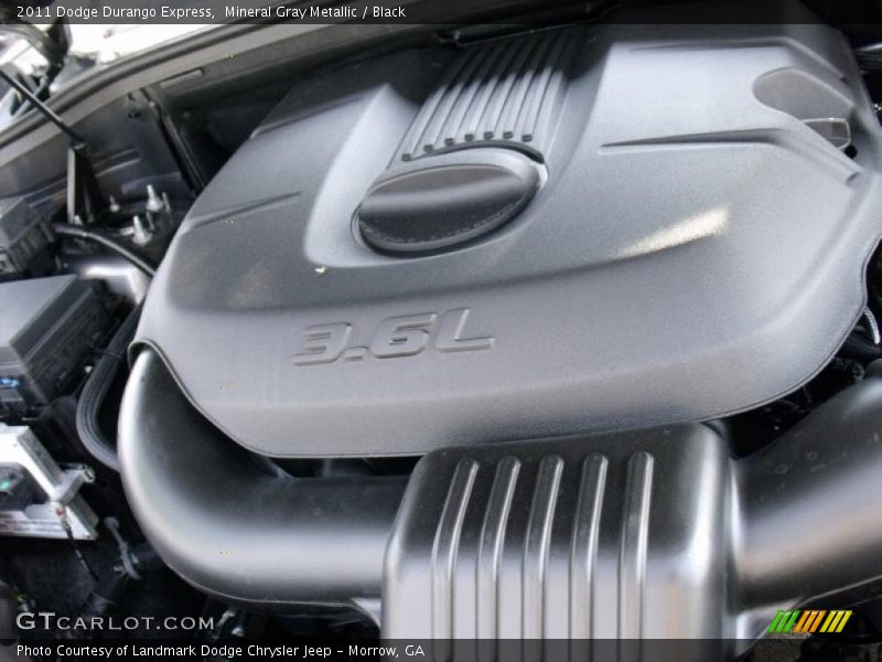 Mineral Gray Metallic / Black 2011 Dodge Durango Express
