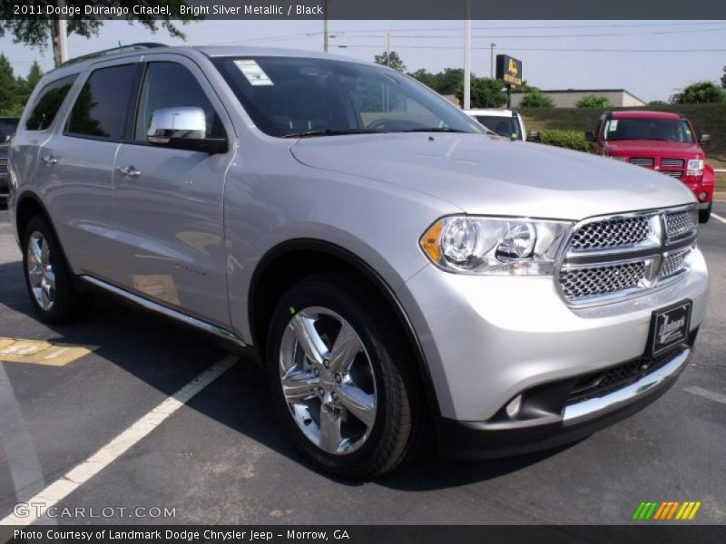 Bright Silver Metallic / Black 2011 Dodge Durango Citadel