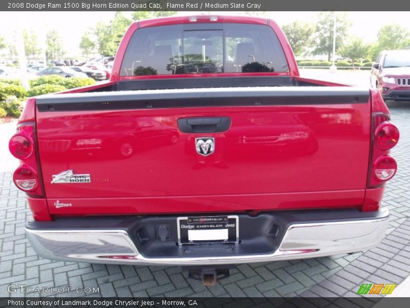 Flame Red / Medium Slate Gray 2008 Dodge Ram 1500 Big Horn Edition Quad Cab