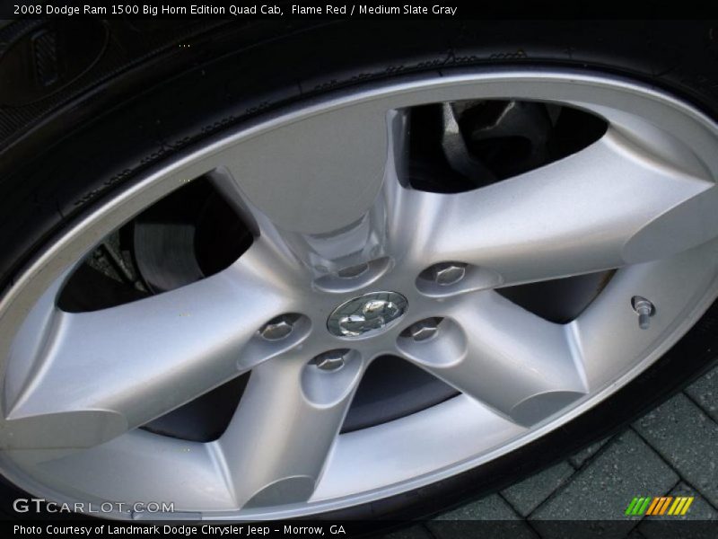 Flame Red / Medium Slate Gray 2008 Dodge Ram 1500 Big Horn Edition Quad Cab