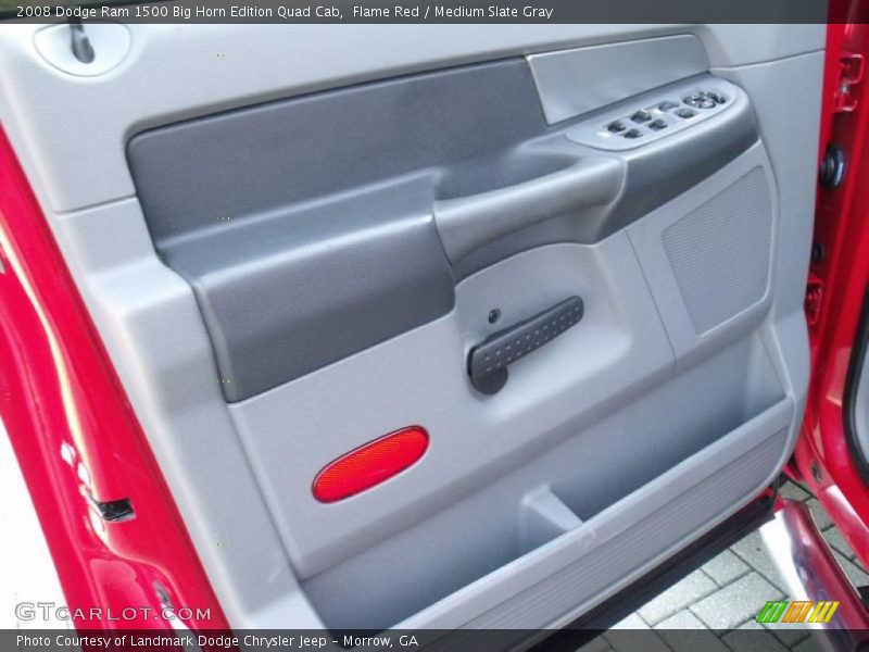 Flame Red / Medium Slate Gray 2008 Dodge Ram 1500 Big Horn Edition Quad Cab