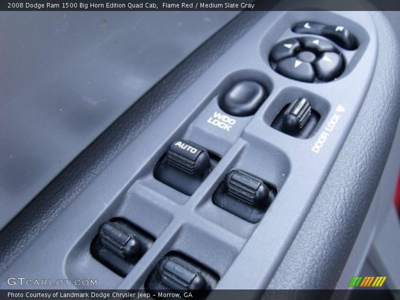 Flame Red / Medium Slate Gray 2008 Dodge Ram 1500 Big Horn Edition Quad Cab
