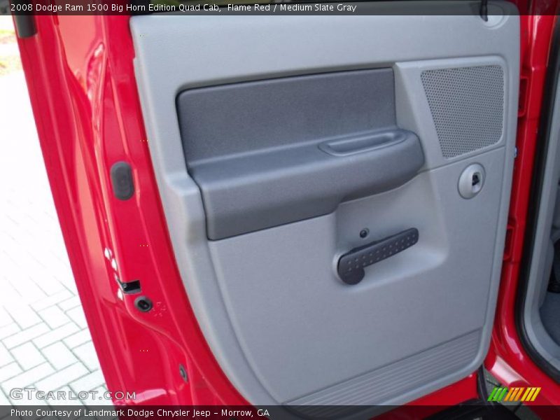Flame Red / Medium Slate Gray 2008 Dodge Ram 1500 Big Horn Edition Quad Cab