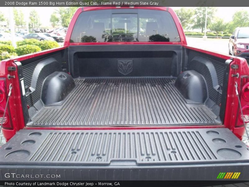 Flame Red / Medium Slate Gray 2008 Dodge Ram 1500 Big Horn Edition Quad Cab