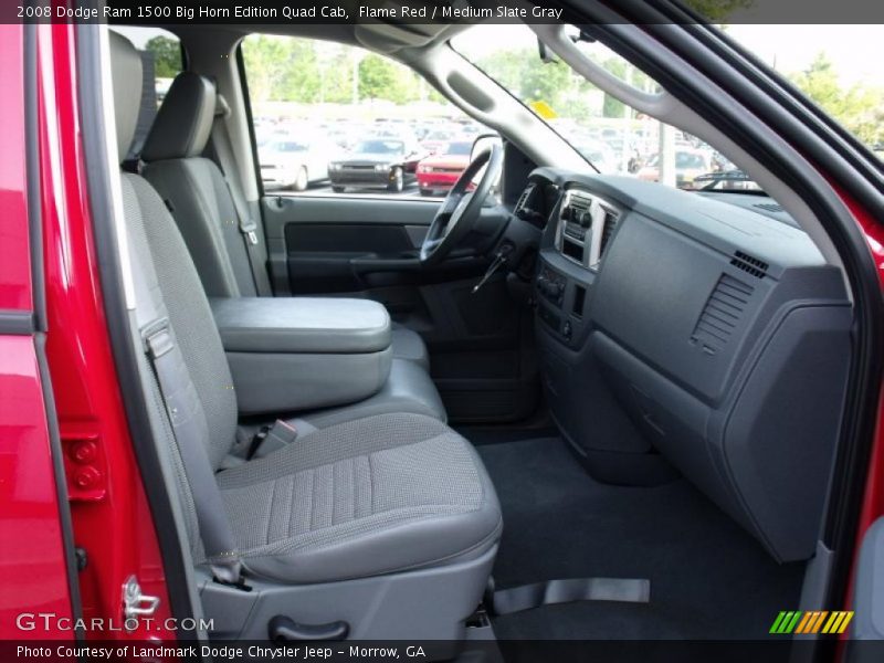 Flame Red / Medium Slate Gray 2008 Dodge Ram 1500 Big Horn Edition Quad Cab