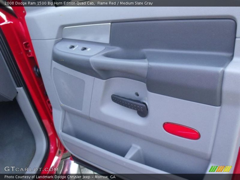 Flame Red / Medium Slate Gray 2008 Dodge Ram 1500 Big Horn Edition Quad Cab
