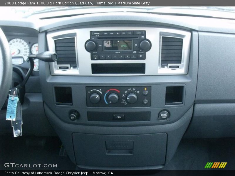 Flame Red / Medium Slate Gray 2008 Dodge Ram 1500 Big Horn Edition Quad Cab