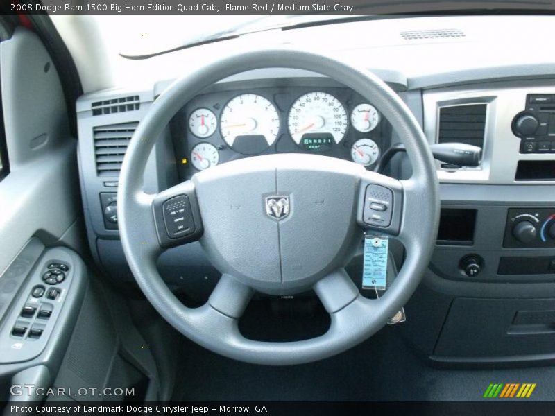Flame Red / Medium Slate Gray 2008 Dodge Ram 1500 Big Horn Edition Quad Cab