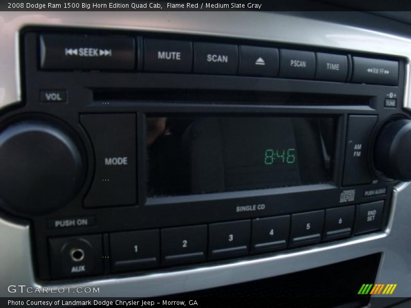 Flame Red / Medium Slate Gray 2008 Dodge Ram 1500 Big Horn Edition Quad Cab