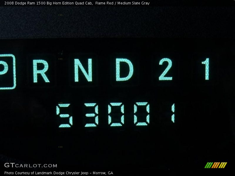Flame Red / Medium Slate Gray 2008 Dodge Ram 1500 Big Horn Edition Quad Cab