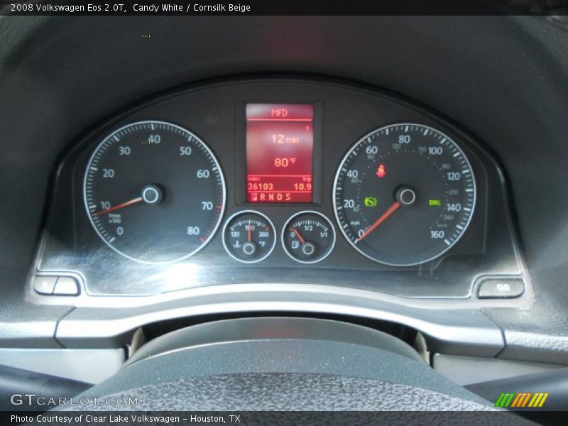 Candy White / Cornsilk Beige 2008 Volkswagen Eos 2.0T