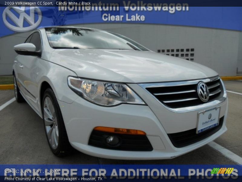 Candy White / Black 2009 Volkswagen CC Sport