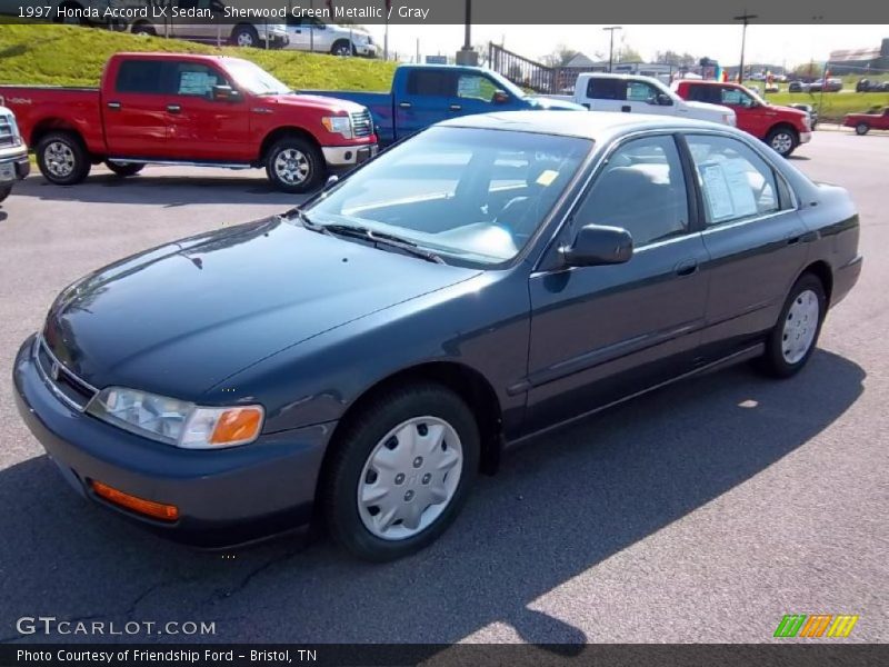 Sherwood Green Metallic / Gray 1997 Honda Accord LX Sedan