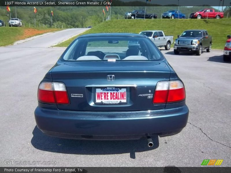 Sherwood Green Metallic / Gray 1997 Honda Accord LX Sedan