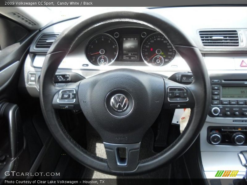 Candy White / Black 2009 Volkswagen CC Sport
