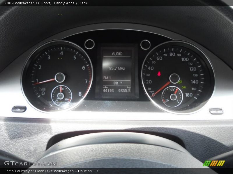 Candy White / Black 2009 Volkswagen CC Sport