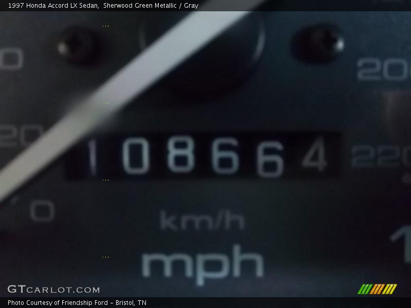 Sherwood Green Metallic / Gray 1997 Honda Accord LX Sedan