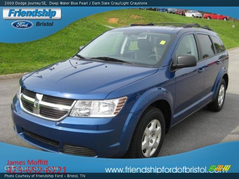 Deep Water Blue Pearl / Dark Slate Gray/Light Graystone 2009 Dodge Journey SE