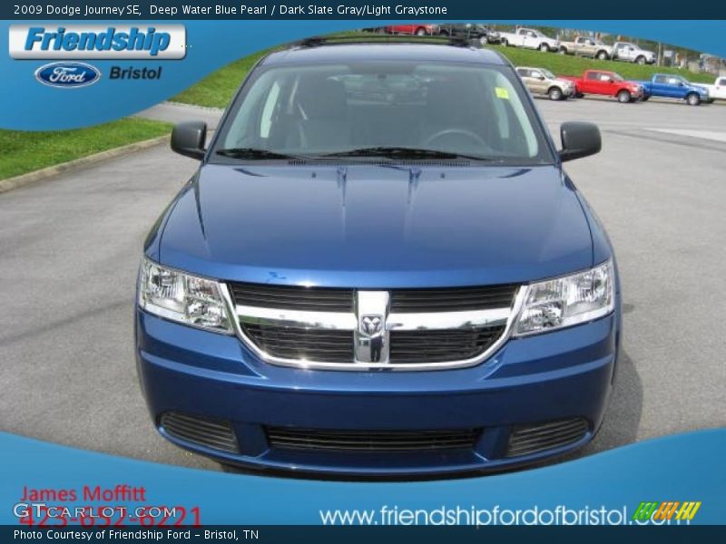 Deep Water Blue Pearl / Dark Slate Gray/Light Graystone 2009 Dodge Journey SE