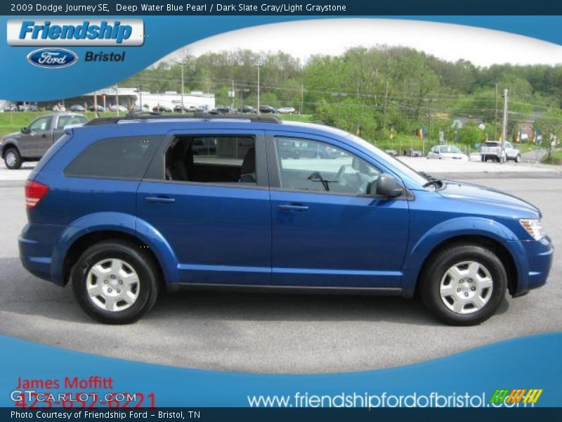 Deep Water Blue Pearl / Dark Slate Gray/Light Graystone 2009 Dodge Journey SE