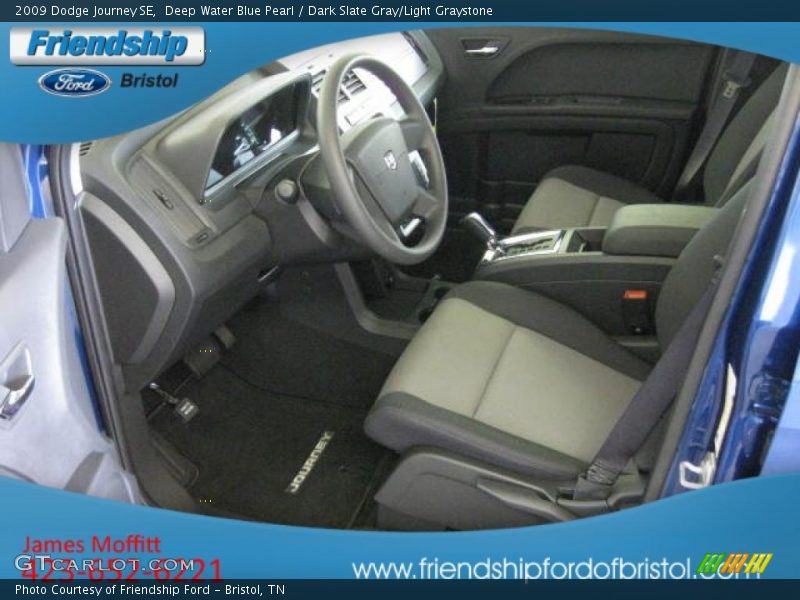 Deep Water Blue Pearl / Dark Slate Gray/Light Graystone 2009 Dodge Journey SE
