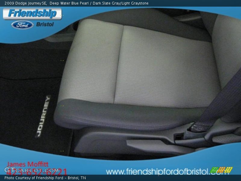 Deep Water Blue Pearl / Dark Slate Gray/Light Graystone 2009 Dodge Journey SE