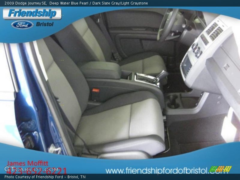 Deep Water Blue Pearl / Dark Slate Gray/Light Graystone 2009 Dodge Journey SE