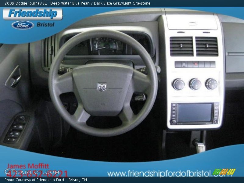 Deep Water Blue Pearl / Dark Slate Gray/Light Graystone 2009 Dodge Journey SE