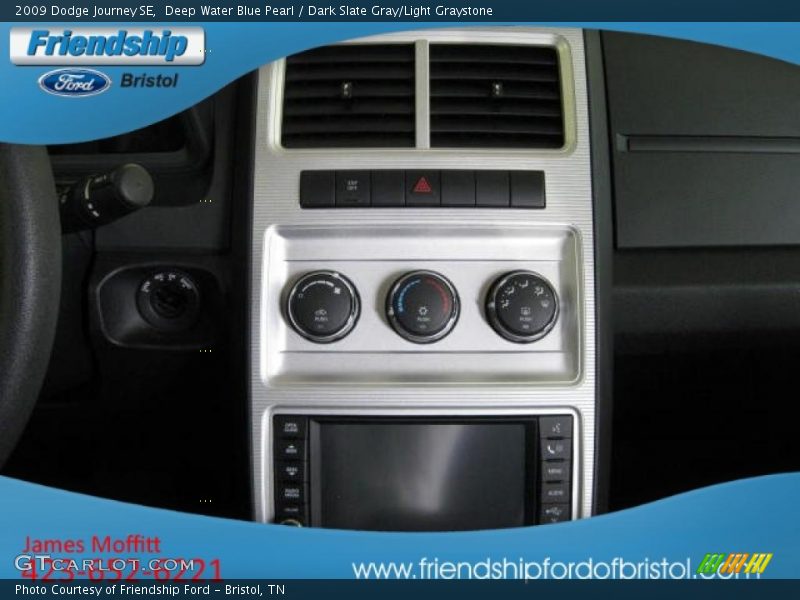 Deep Water Blue Pearl / Dark Slate Gray/Light Graystone 2009 Dodge Journey SE