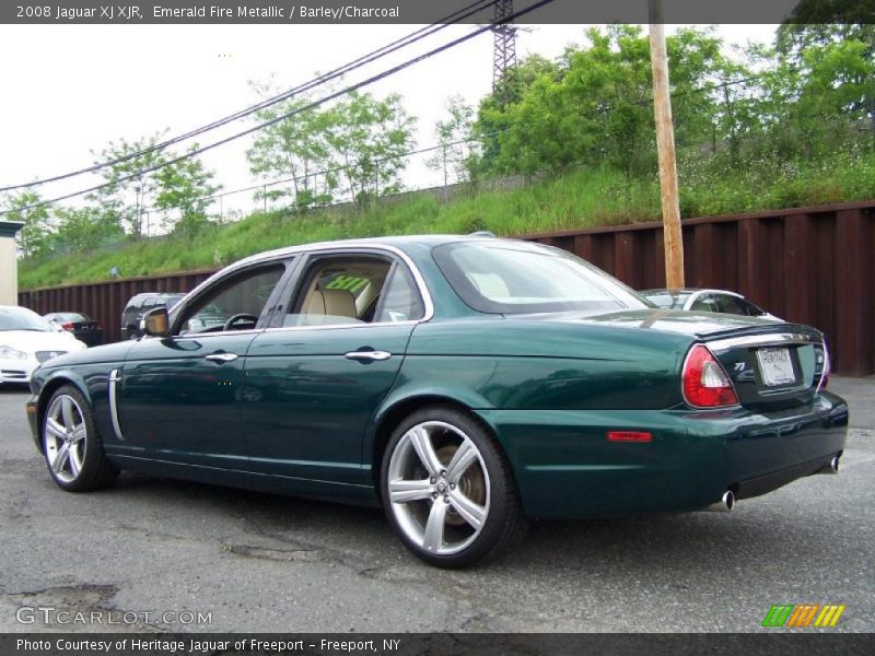 Emerald Fire Metallic / Barley/Charcoal 2008 Jaguar XJ XJR