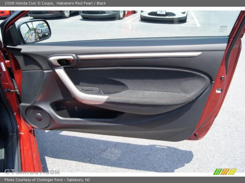 Habanero Red Pearl / Black 2008 Honda Civic Si Coupe
