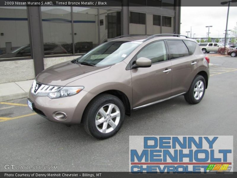 Tinted Bronze Metallic / Black 2009 Nissan Murano S AWD