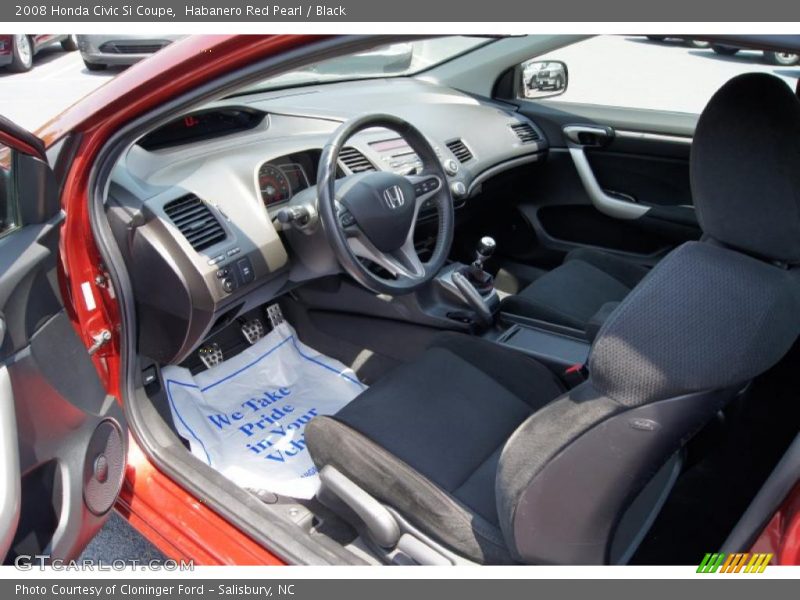 Habanero Red Pearl / Black 2008 Honda Civic Si Coupe