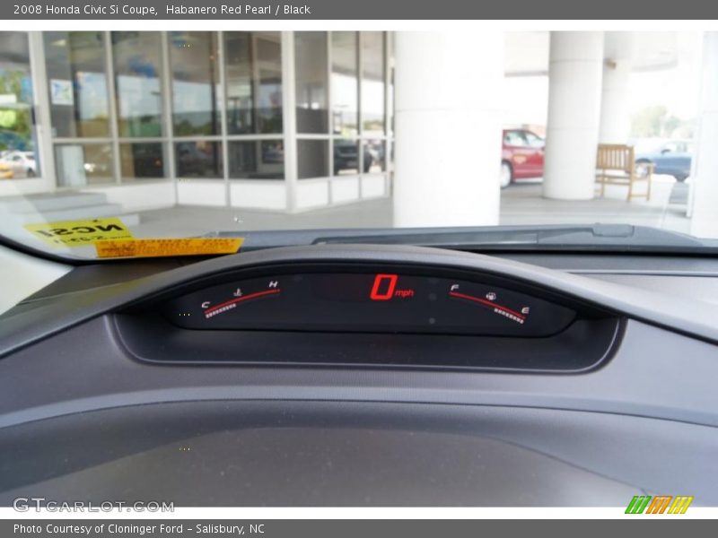 Habanero Red Pearl / Black 2008 Honda Civic Si Coupe