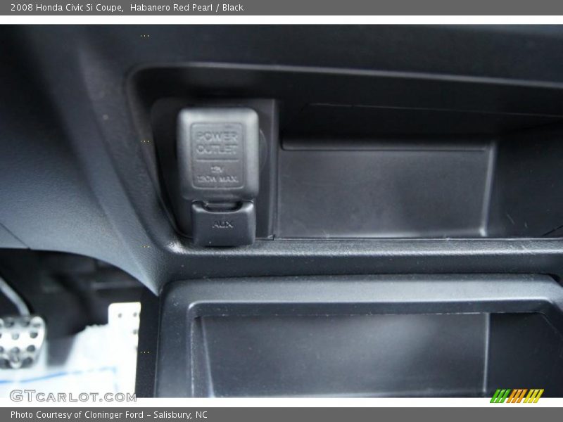 Habanero Red Pearl / Black 2008 Honda Civic Si Coupe