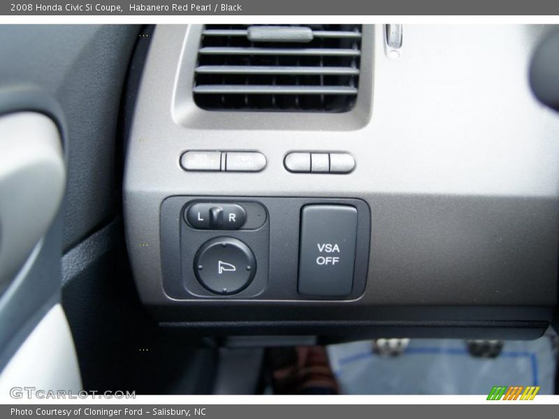 Habanero Red Pearl / Black 2008 Honda Civic Si Coupe