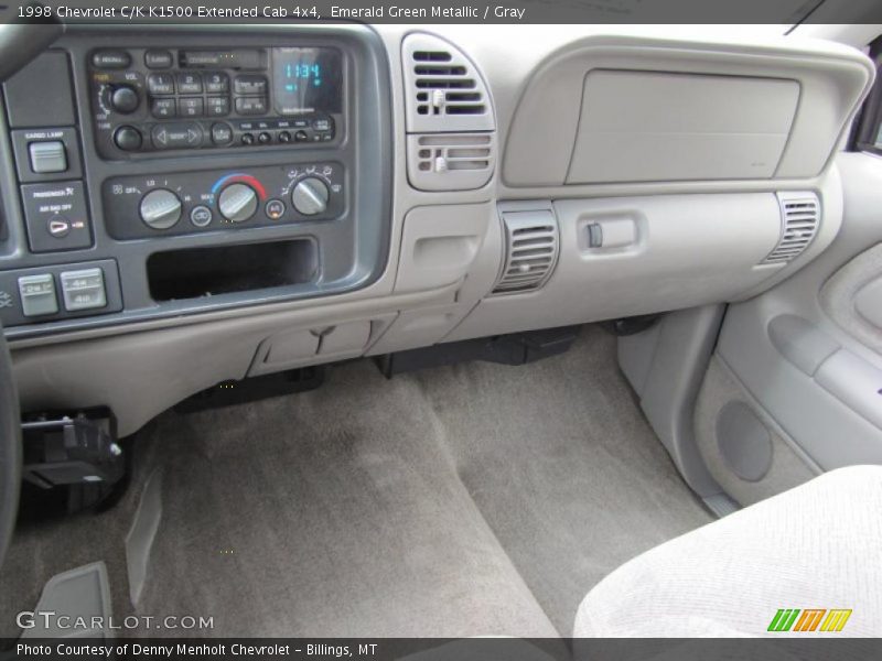 Emerald Green Metallic / Gray 1998 Chevrolet C/K K1500 Extended Cab 4x4