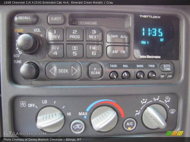 Controls of 1998 C/K K1500 Extended Cab 4x4