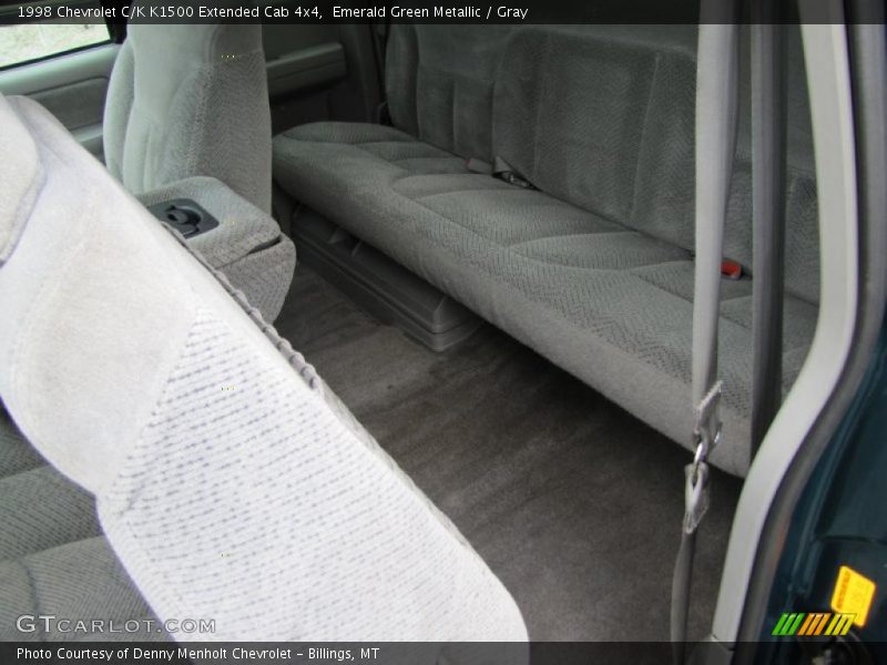 Emerald Green Metallic / Gray 1998 Chevrolet C/K K1500 Extended Cab 4x4