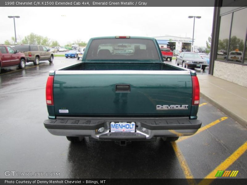 Emerald Green Metallic / Gray 1998 Chevrolet C/K K1500 Extended Cab 4x4