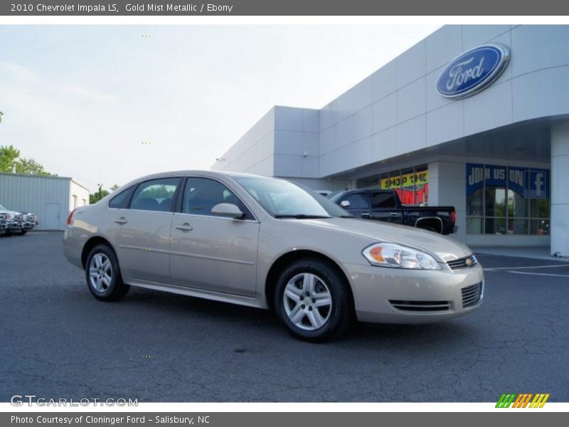 Gold Mist Metallic / Ebony 2010 Chevrolet Impala LS
