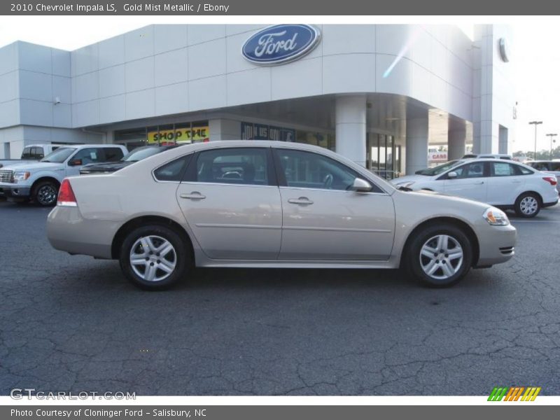 Gold Mist Metallic / Ebony 2010 Chevrolet Impala LS