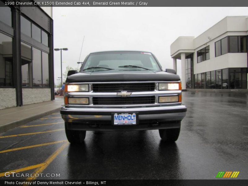 Emerald Green Metallic / Gray 1998 Chevrolet C/K K1500 Extended Cab 4x4