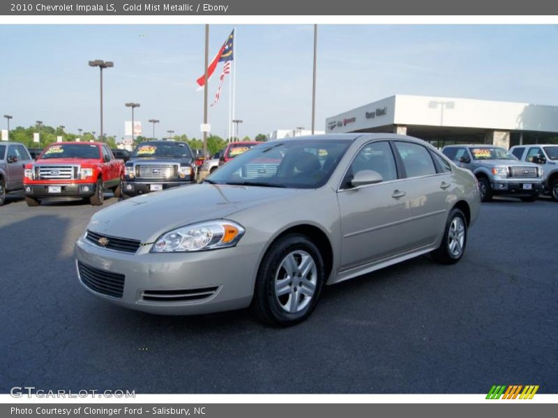 Gold Mist Metallic / Ebony 2010 Chevrolet Impala LS