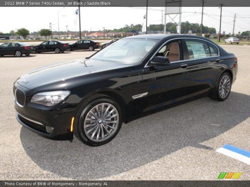 Front 3/4 View of 2012 7 Series 740Li Sedan