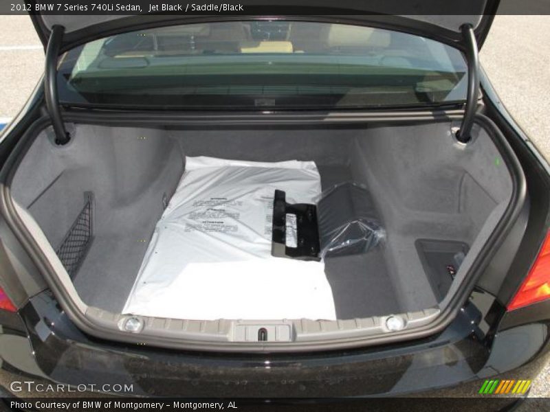  2012 7 Series 740Li Sedan Trunk